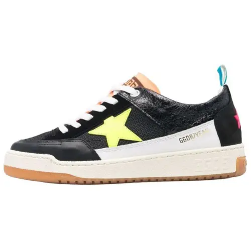 Golden Goose Yeah Leather Low top Skateboard Shoes Women's Black
