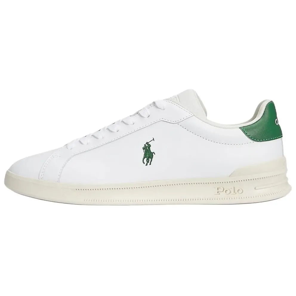 Polo Ralph Lauren Heritage Court II Leather Low top Skateboard Shoes Men's White