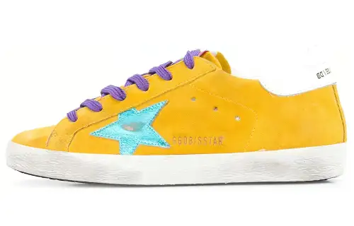 Golden Goose Super Star Low top Stylish Skateboarding Shoes Women's Yellow