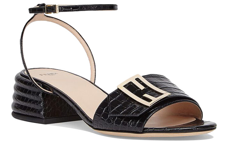 Женские сандалии Fendi Strappy (коричневые) — фото 3