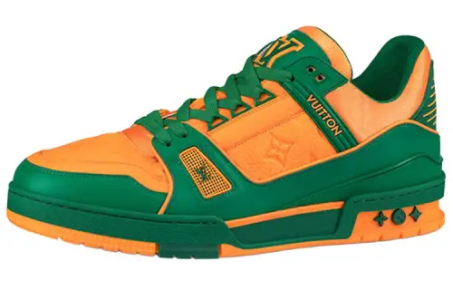 LOUIS VUITTON Trainers 'Orange Monogram With Green'