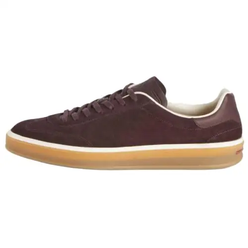Loro Piana Tennis Walk Suede Low top Skateboard Shoes Men's Purple