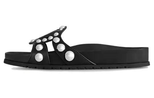 LOUIS VUITTON Isola Fashion Slippers Women's Black