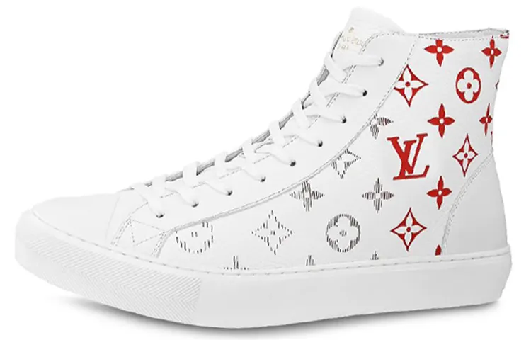 Louis Vuitton Tattoo Sneaker Boot 'Monogram - White Red'