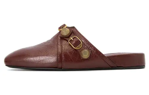 Balenciaga Cargole Stud Embellished Slippers Women's