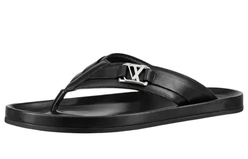 LOUIS VUITTON Mirabeau Flip Flops Men's Black