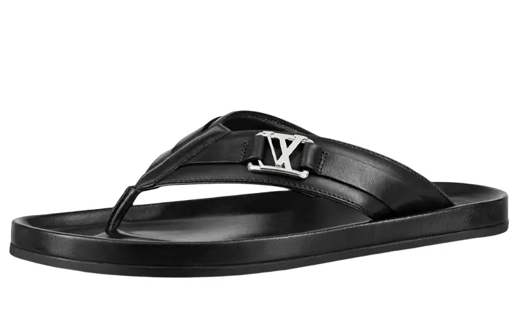 LOUIS VUITTON Mirabeau Flip Flops Men's Black