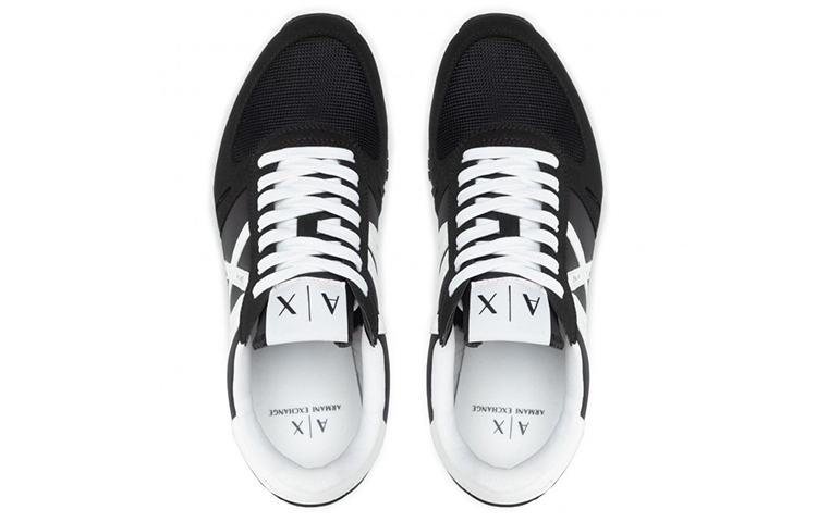 ARMANI EXCHANGEAE Lace Up Low top Sports Casual Shoes Men's Black