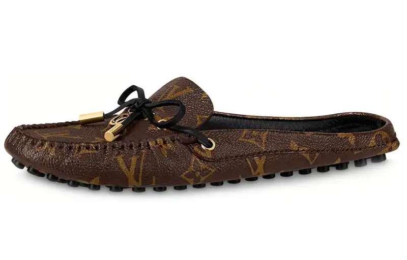 LOUIS VUITTON Gloria Closed Toe Slippers Women's