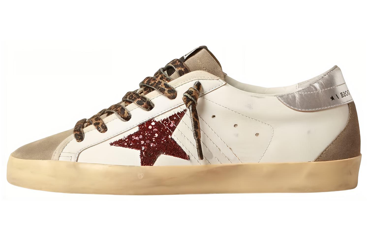 Женские кеды Golden Goose Super-Star (бело-серые)