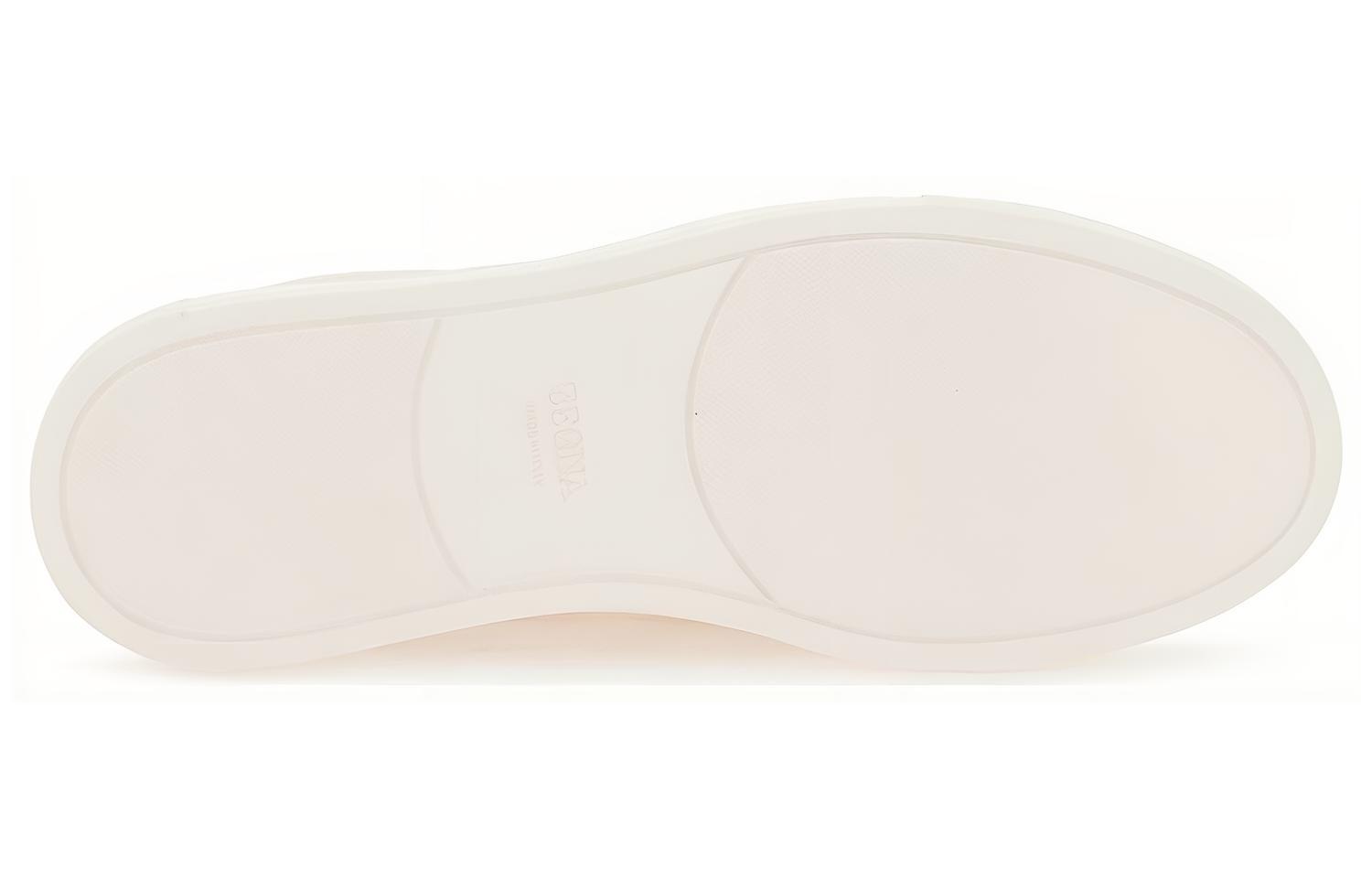 Zegna Grained-leather Low-top Sneakers