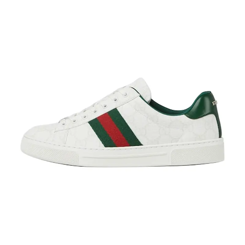 GUCCI ACE Low top Skateboard Shoes Women's White