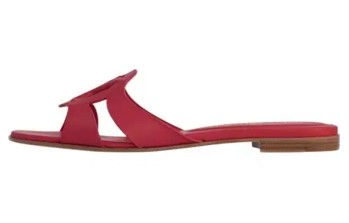 LOUIS VUITTON Isola Quiet Slide Slippers Women's Red