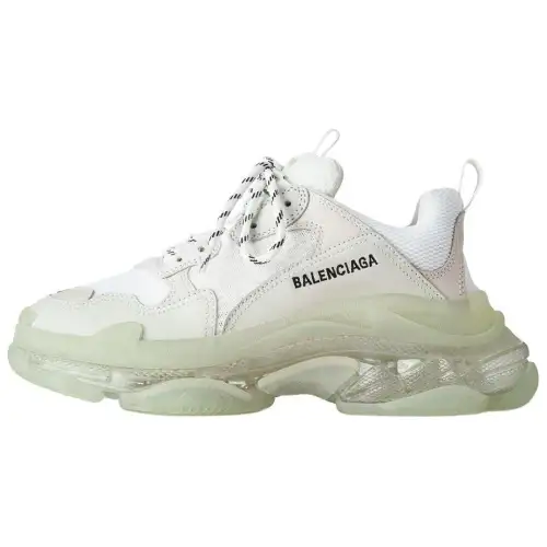 Balenciaga Triple S Clear Sole Low top Chunky Sneakers Men's Green