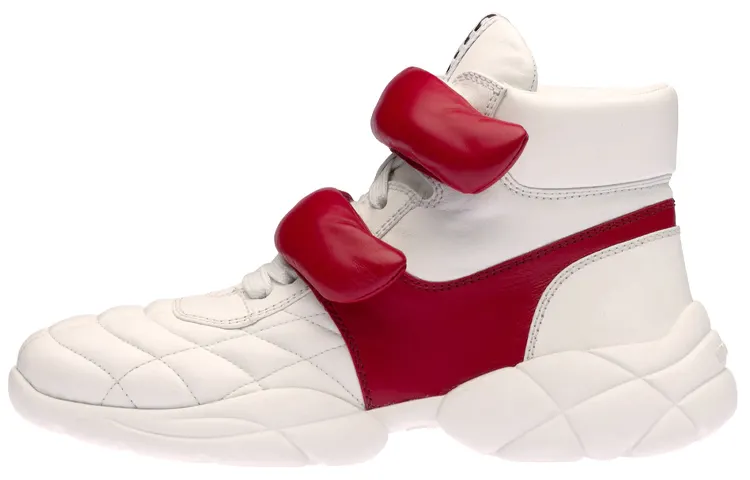 MIU MIU Matelassé High top Casual Shoes Women's