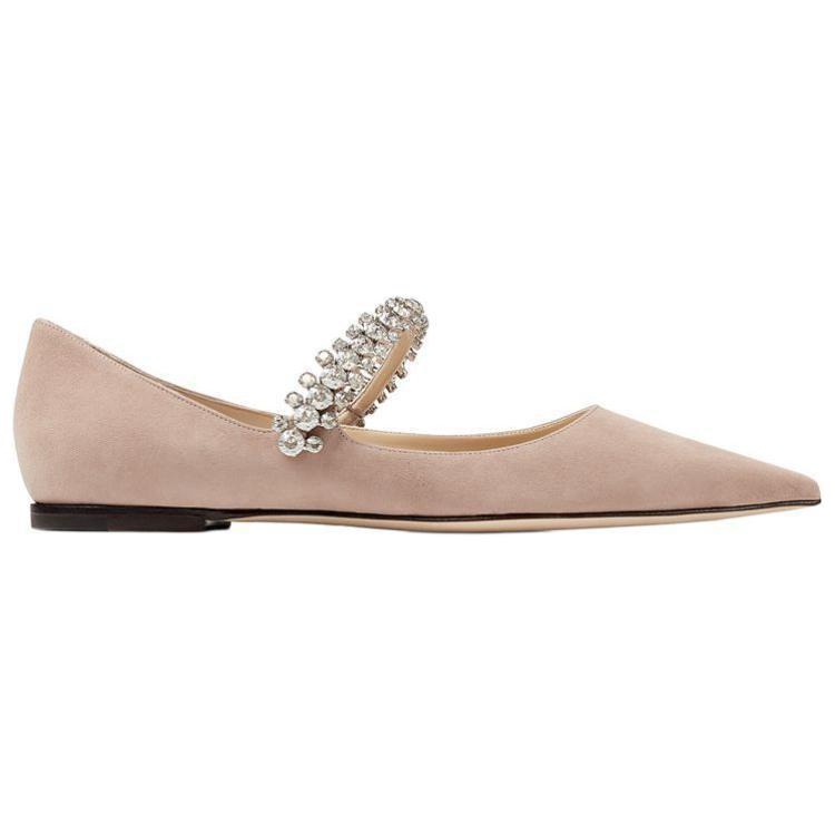 Jimmy Choo Baily Flat Casual Shoes Women's Ballet Pink