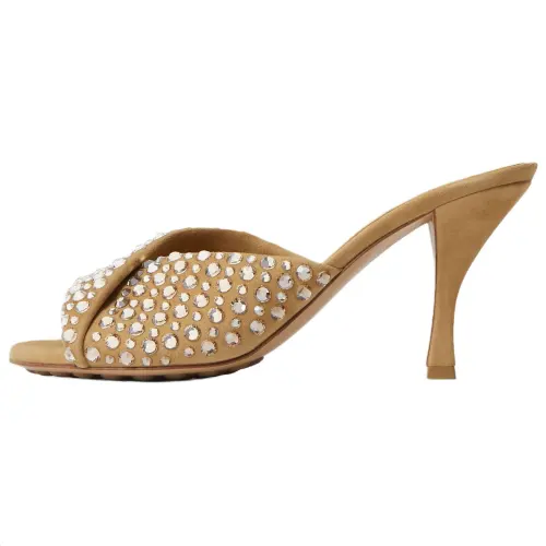 Bottega Veneta Blink Slide Slippers 8cm Women's Brown