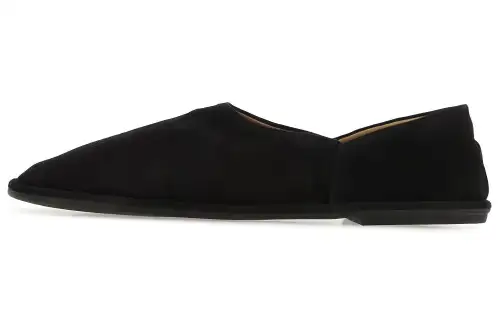 THE ROW Canal Suede Men's Casual Shoes Men's Black
