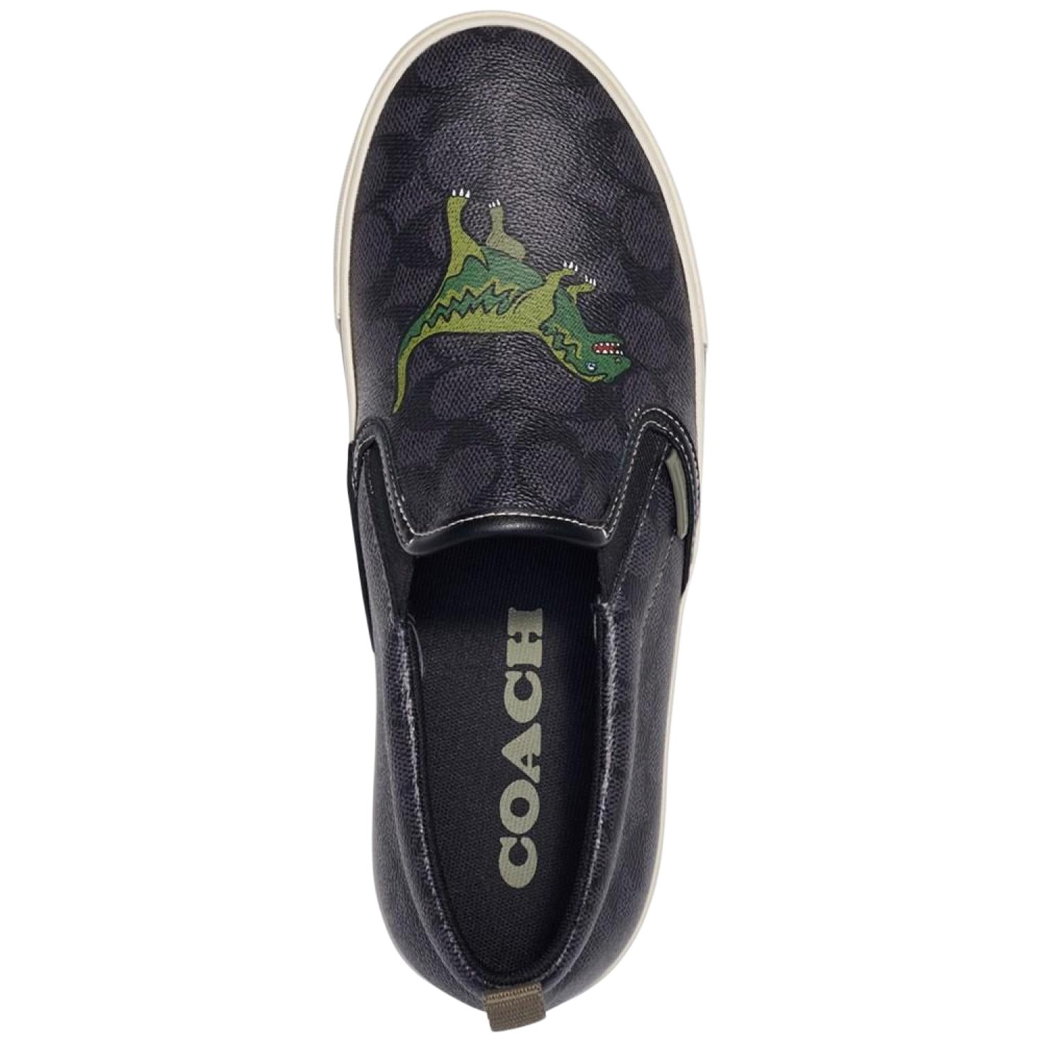 COACH Stylish Skateboarding Shoes Men's Black