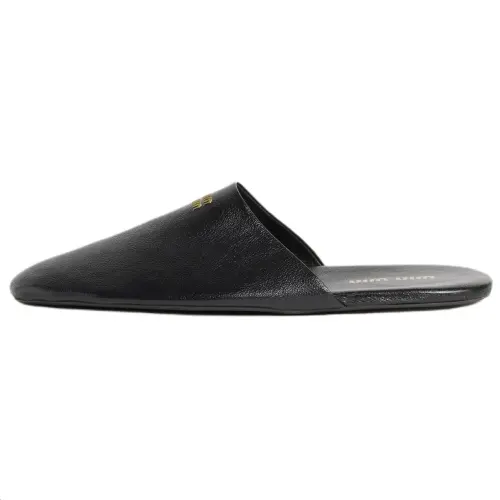 MIU MIU Closed Toe Slippers Women's Black