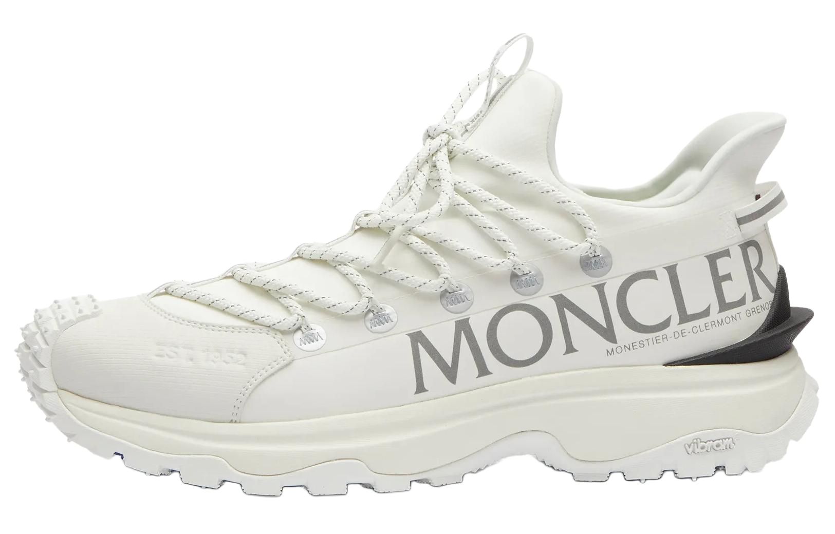 Мужские кеды Moncler (бело-черные)