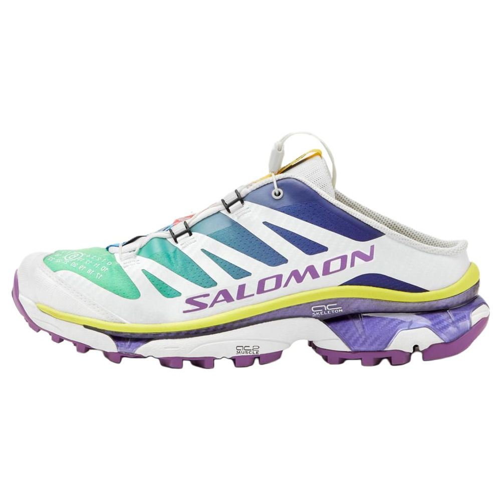 SALOMON/Salomon x MM6 Maison Margiela XT-4 round toe thick sole rubber sole no special function toe slippers same style for men and women blue white purple