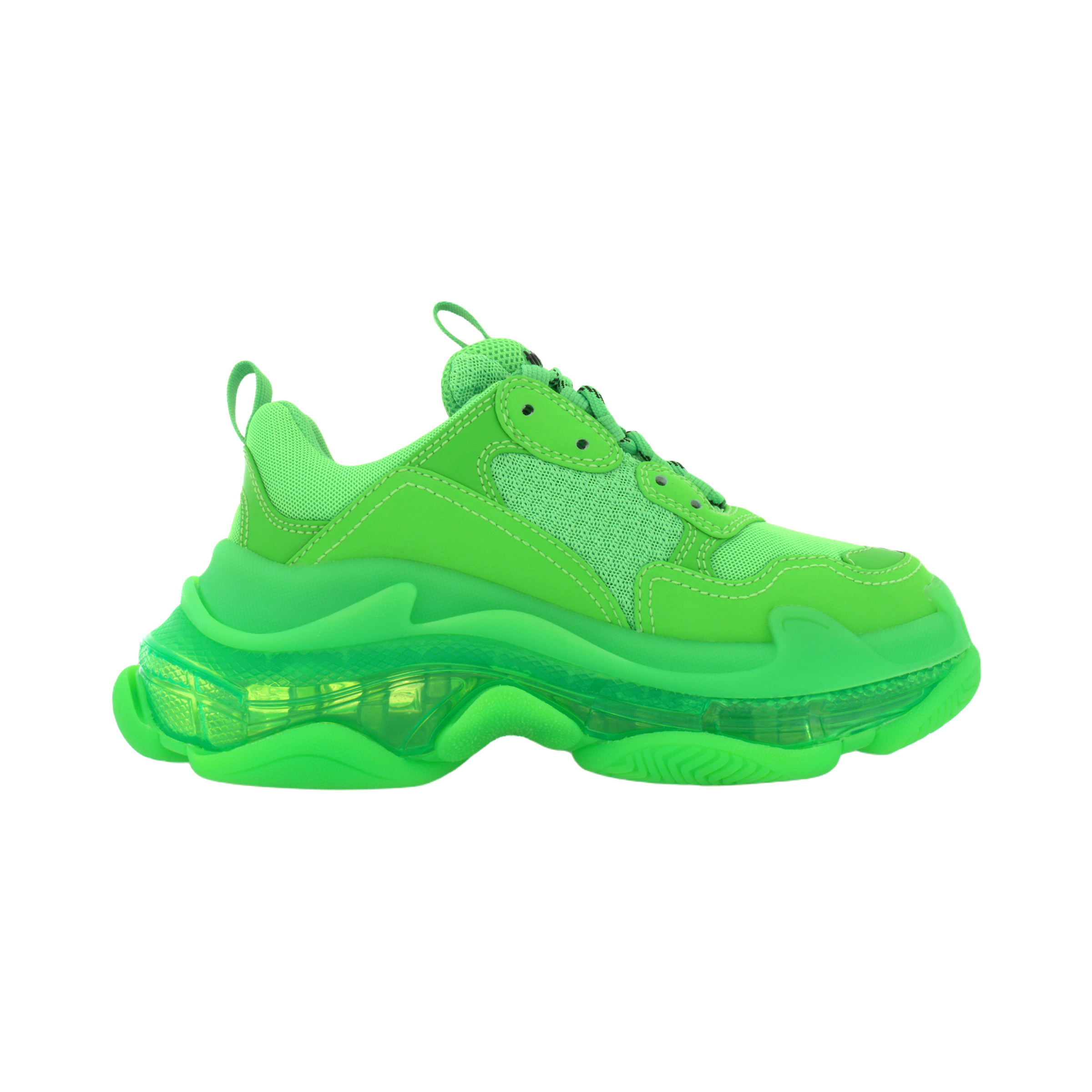 Женские кроссовки Balenciaga Triple S (зеленые) — фото 2