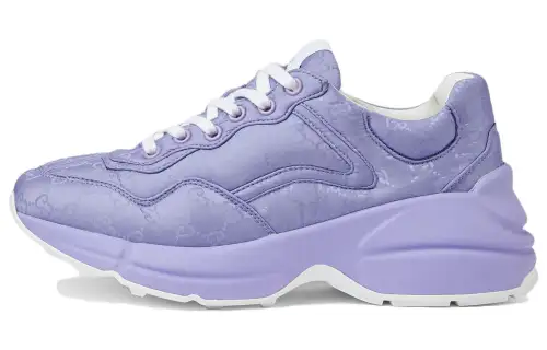 GUCCI Rhyton Low top Casual Shoes Women's Light Purple