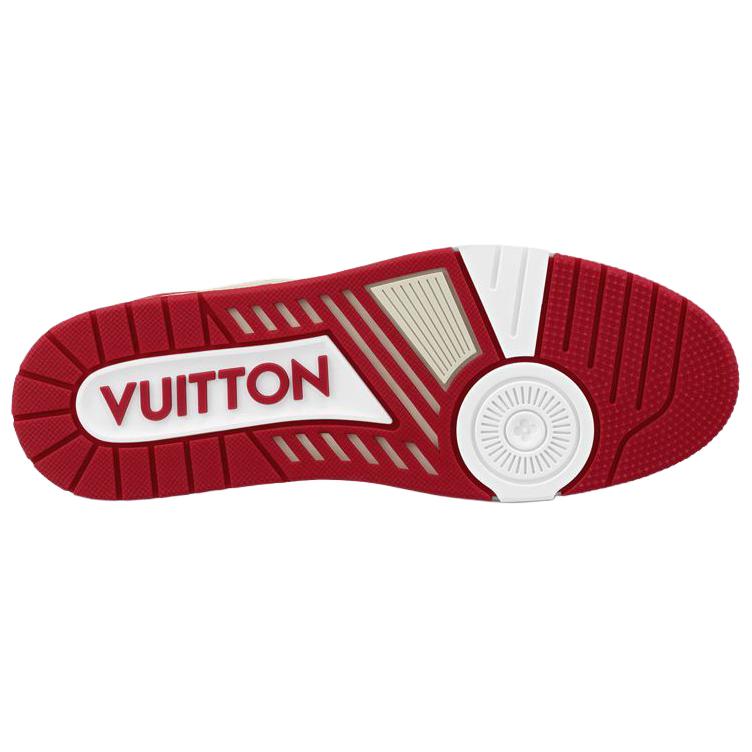 Кеды Louis Vuitton LOUIS VUITTON Trainer (бело-красные) — фото 6