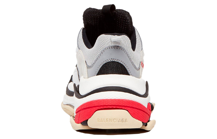 Женские кроссовки Balenciaga Triple S (серо-серебристые) — фото 5