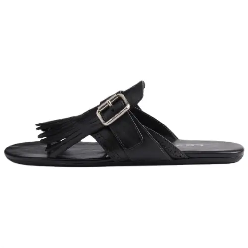PRADA Rubber Sole Flip Flops Women's Black