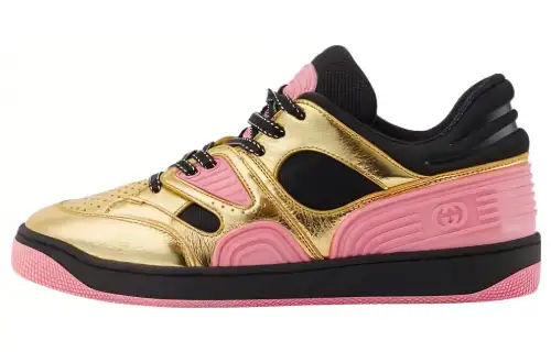 Gucci Wmns Basket 'Black Gold Pink' Women's