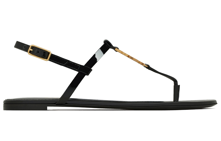 SAINT LAURENT Cassandra T Strap Sandals Women's