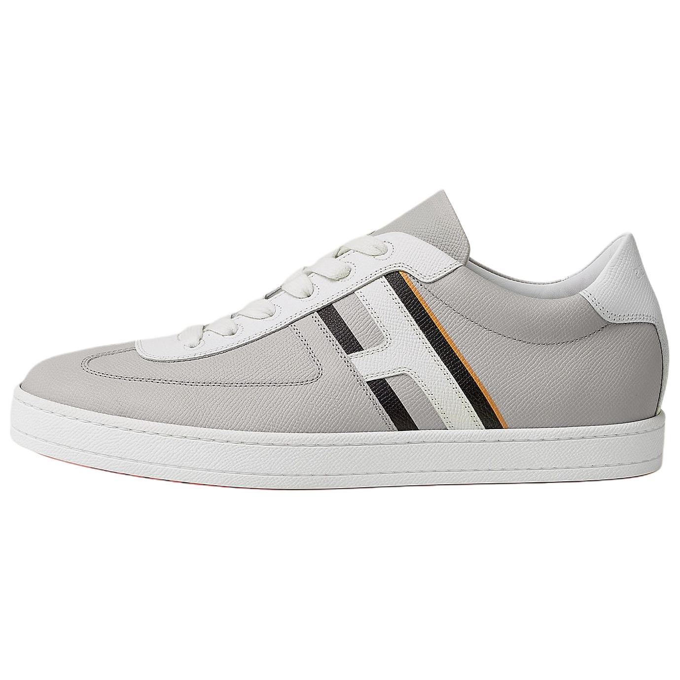 HERMES Boomerang Low top Skateboard Shoes 2.6cm Men's Gray
