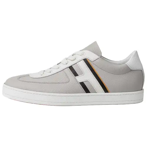 HERMES Boomerang Low top Skateboard Shoes 2.6cm Men's Gray
