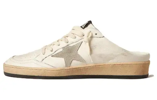 Golden Goose Ball Star Casual Rubber Sole Slip Resistant Closed Toe Slippers Women's Light Gray
