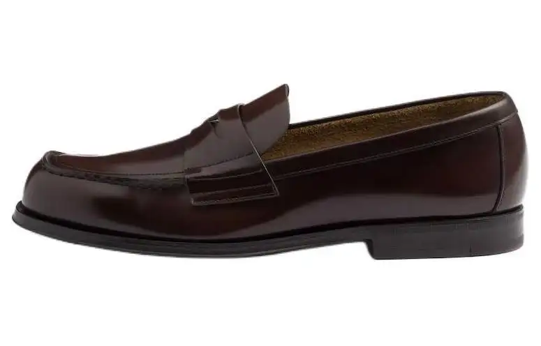 PRADA Penny-slot Leather Loafers
