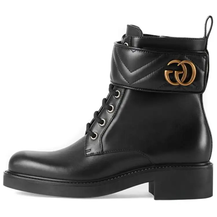 Gucci Wmns Ankle Boot 'Double G - Black' Women's