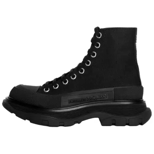 Alexander McQueen Tread Slick Boots 'Triple Black' Women's