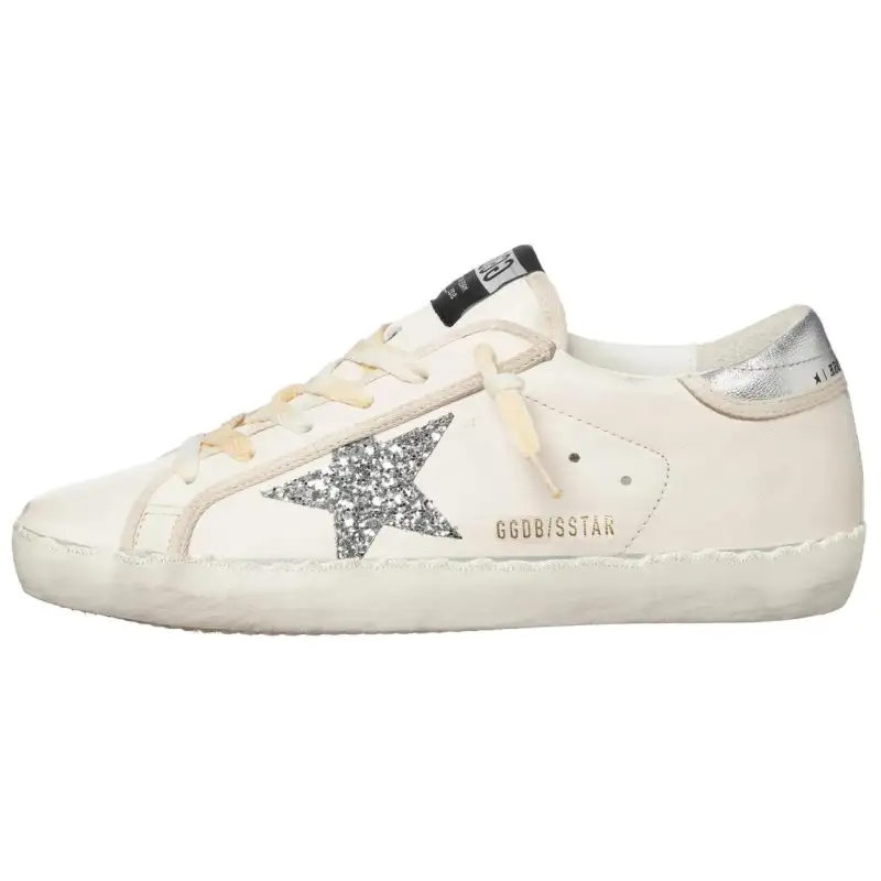 Golden Goose Super Star Leather Low top Skateboard Shoes Women's White