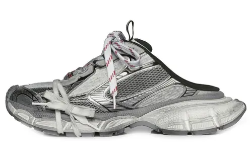 Balenciaga 3XL Mules 'Grey Mesh And Polyurethane'