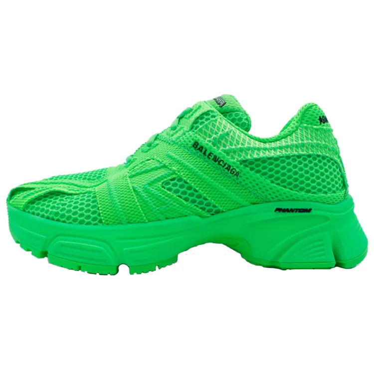 Balenciaga Phantom Mesh Casual Shoes Women's Neon Green