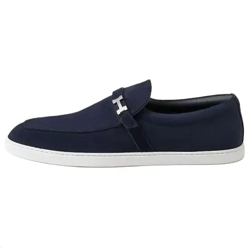 HERMES Like Loafers 1.7CM Men's Blue