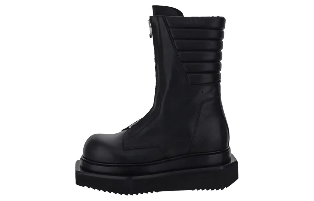 RICK OWENS/RO Cow Leather Ankle Boots Women's Black