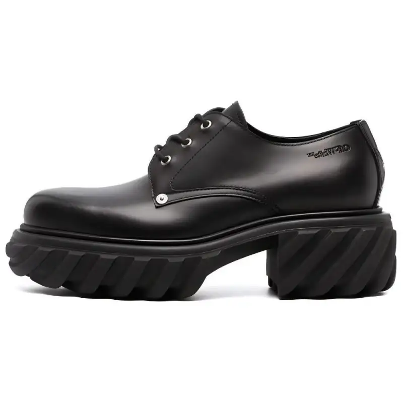 OFF-WHITE Exploration leather Derby shoes