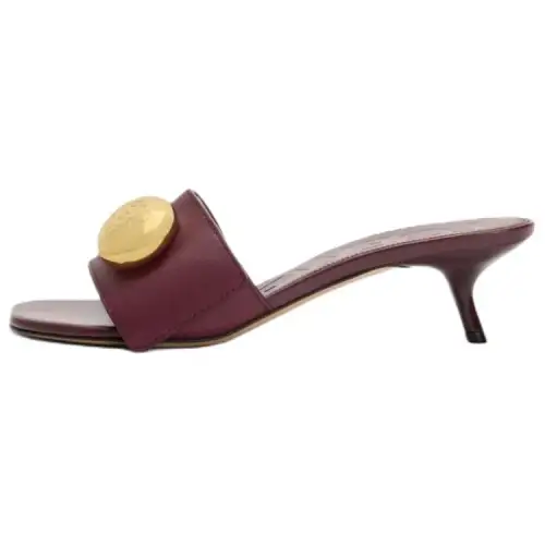 LOEWE Pebble Slide Slippers 4.5cm Women's Red