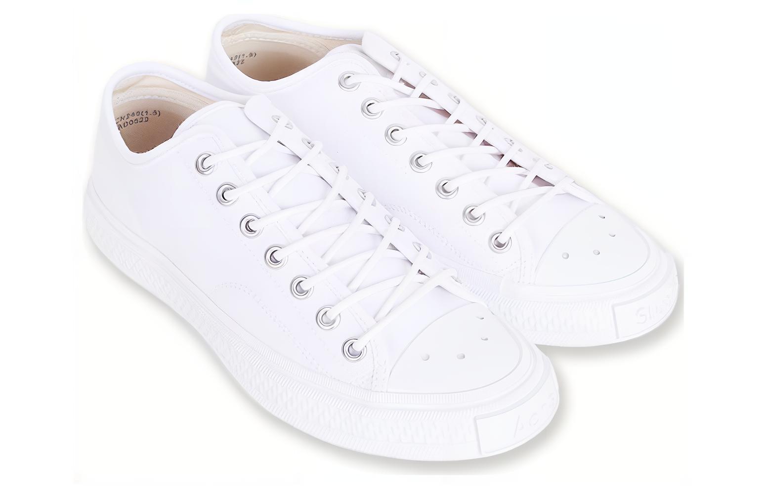 Женские кеды Acne Studios Canvas (белые) — фото 3
