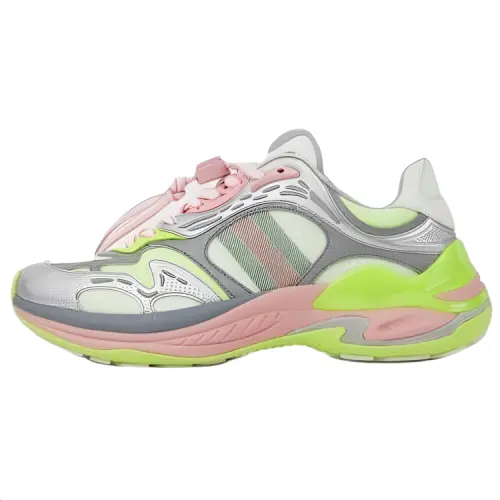 GUCCI 2.0 Mesh, Leather Low top Casual Shoes Women's Multicolor