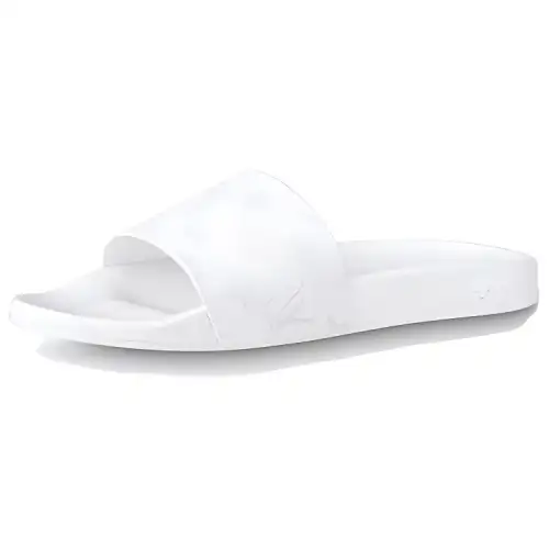 LOUIS VUITTON Waterfront Mule White Grey