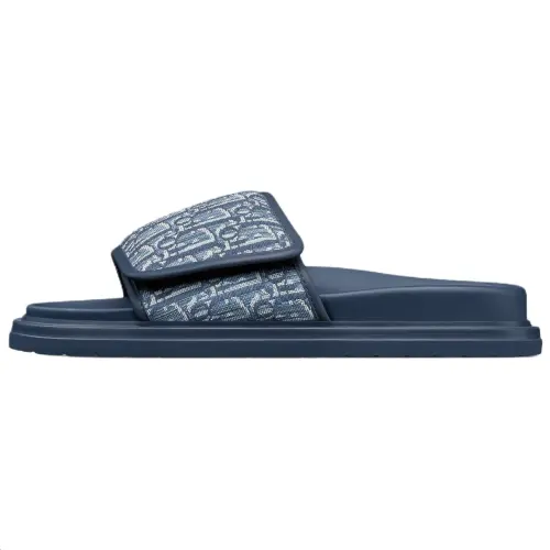 DIOR Aqua Slide Slippers Men's Blue
